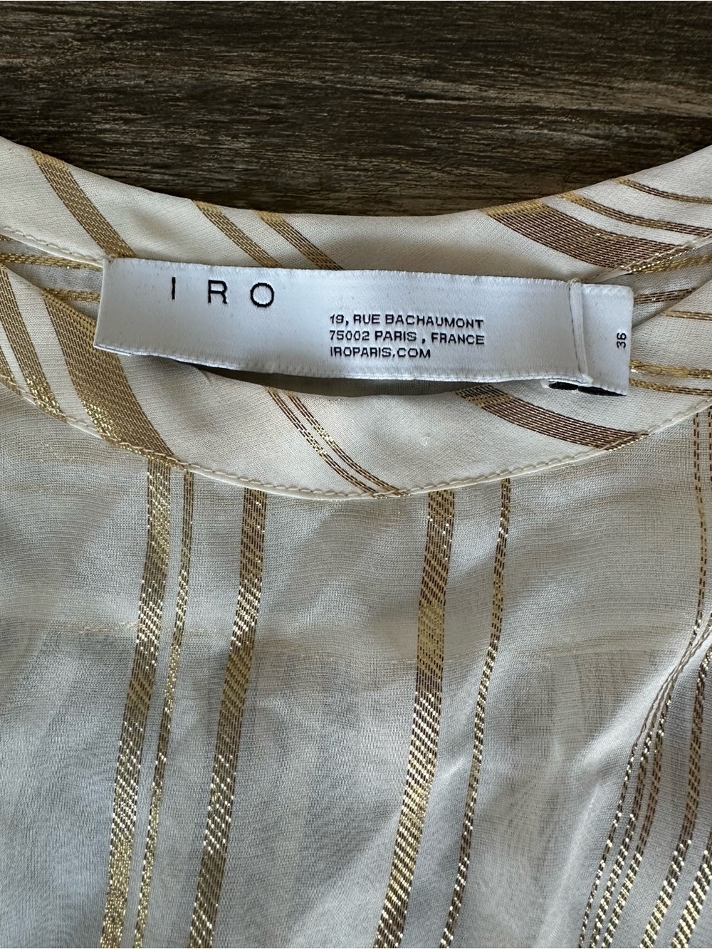 IRO Silk Metallic  Dress Size Small - Picture 4 of 9